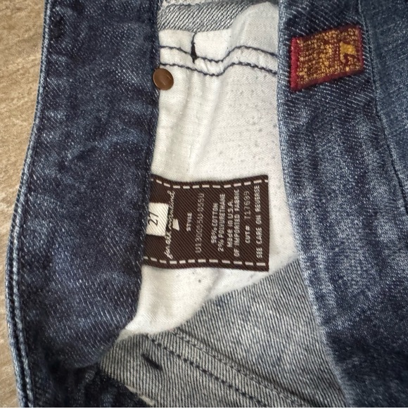 7 For All Mankind Blue Flare Wide Leg Jeans - Picture 6 of 10